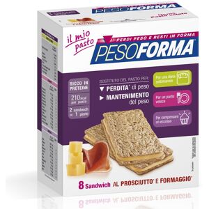 nutrition & sante' italia spa pesoforma - sandwich prosciutto formaggio 8 pezzi