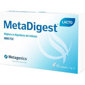 Metagenics Belgium Metadigest Lacto - Integratore per migliorare la digestione del lattosio 15 capsule