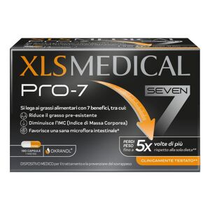 Perrigo XL-S Medical Pro-7 180 Capsule - Integratore Dimagrante a 7 Azioni per il Controllo del Peso