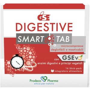 Prodeco Pharma Srl GSE Digestive Smart·Tab 16 Stickpack - Integratore Digestivo con Estratto di Semi di Pompelmo e Enzimi