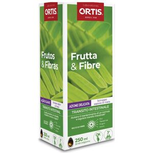 Ortis Laboratoires Pgmbh Frutta & Fibre Azione Delicata 250 ml - Sciroppo per un Transito Intestinale Regolare, Adatto a Bambini e Donne in Gravidanza