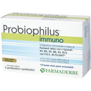 Farmaderbe Srl Probiophilus Immuno 12bust Fdr