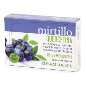 Farmaderbe Srl Mirtillo Quercetina 30 Cps Fdb