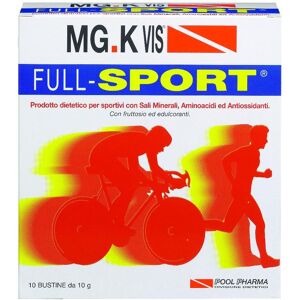 POOL PHARMA Srl MGK VIS  Integrazione Sportivi Full Sport Integratore 10 Buste da 10 g