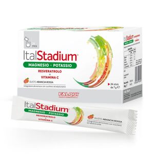 FALQUI PRODOTTI FARMAC. Srl Italstadium Magnesio Potassio Vitamina C Integratore Alimentare 24 Bustine Stick