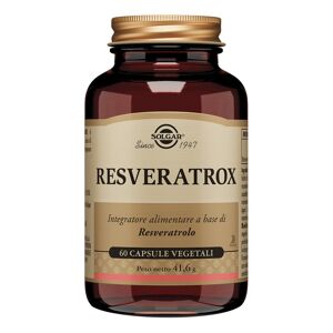 SOLGAR IT. MULTINUTRIENT SpA Resveratrox 60 Capsule Vegetali - Integratore con Resveratrolo e Antiossidanti Naturali