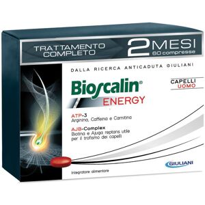 Bioscalin Energy 60 compresse trattamento 2 mesi per anticaduta capelli uomo - Giuliani SpA