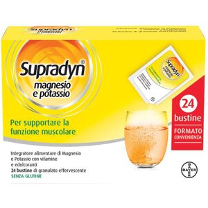 BAYER SpA Supradyn Integratore Alimentare Bayer  Magnesio e Potassio 24 Bustine