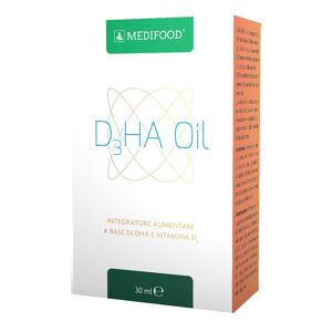 PIAM FARMACEUTICI SpA D3ha Oil Flacone da 30 ml - Integratore Alimentare con DHA e Vitamina D
