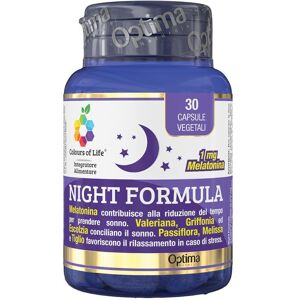 OPTIMA NATURALS Srl NIGHT FORMULA 30CPS COLOURS