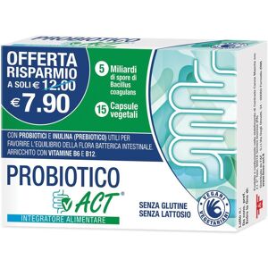 F&F Srl Probiotico Act Integratore Fermenti Lattici 15 Capsule