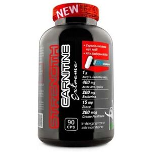 Net Integratori Strength Carnitine Extreme Integratore Controllo Fame 90 Cps