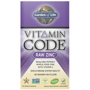 Garden Of Life Raw zinc - zinco dal cibo integrale - 60 caps