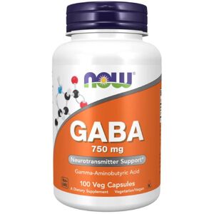 NOW Foods GABA - 750mg - 100 vcaps