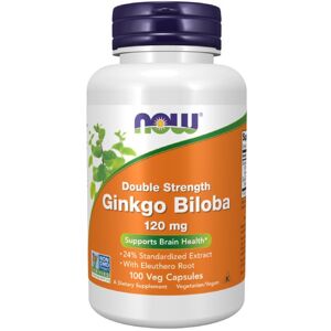 NOW Foods Ginkgo biloba - doppia concentrazione - 100 vcaps