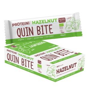 Quin Bite Barretta proteica - nocciole - bio - 16x45g