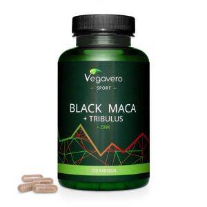 Vegavero Maca nera + Tribulus + Zinco - 120 caps
