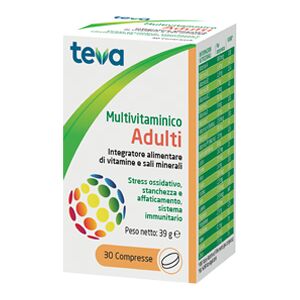 Teva Italia Multivitaminico Adulti Teva 30 Compresse 30 G