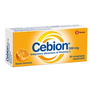 Cebion Dompe' Farmaceutici  Masticabile Arancia Vitamina C 500 Mg 20 Compresse