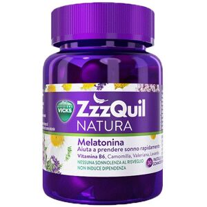 Vicks ZzzQuil Natura integratore per favorire il sonno 30 pastiglie gommose