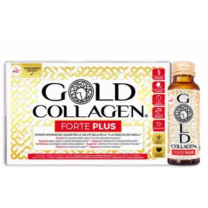 Minerva Gold Collagen Forte Plus Integratore per la Bellezza della Pelle 10 Flaconcini