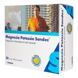 Magnesio e Potassio di Sandoz, confezione da 20 bustine