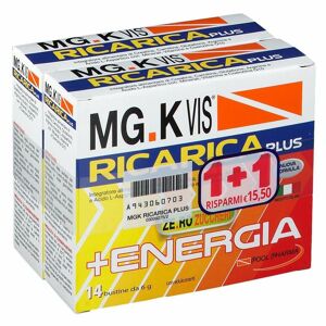 MGK VIS Ricarica Plus Integratore Per la stanchezza Fisica 14+14 Bustine