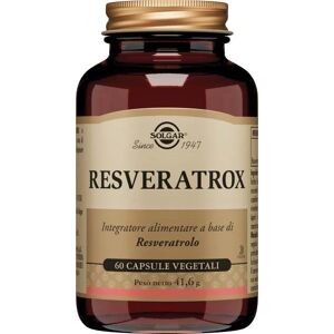 Solgar Resveratrox Integratore Alimentare Antiossidante 60 Capsule