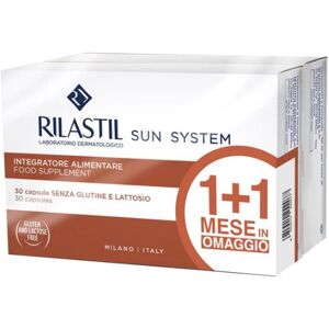 Rilastil Sun System Integratore per la Protezione Cellulare e la Salute della Pelle da 30+30 Capsule