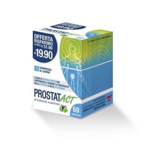 Prostat ACT Integratore per la Funzionalità della Prostata e Vie Urinarie 60 Compresse