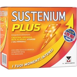 Sustenium Plus Integratore Energizzante con Aminoacidi e Vitamine 22 Bustine da 8 g
