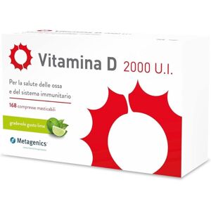 Metagenics Vitamina D 2000 Integratore per le Ossa 168 Compresse Masticabili