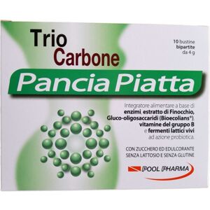 Pool Pharma Trio Carbone Pancia Piatta 10 Bustine