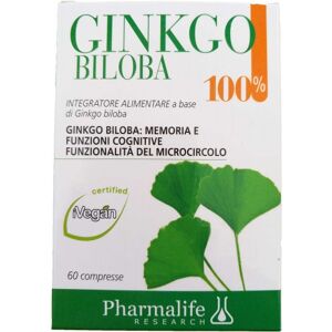 Pharmalife Ginkgo Biloba 100% 60 Compresse