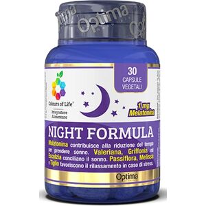 optima naturals Integratori alimentari Night Formula Integratore per sonno e relax