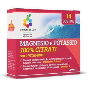 optima naturals Integratori alimentari Magnesio e Potassio Integratore per stanchezza mentale e fisica