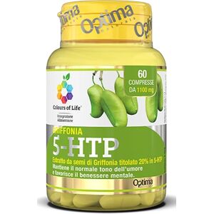 optima naturals Integratori alimentari Griffonia 5-HTP Integratore per umore e benessere mentale