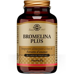 Solgar Bromelina Plus Integratore Drenante 60 Capsule