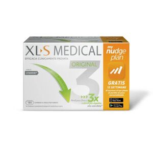XLS XL-S Medical Integratore Dimagrante Liposinol - 180 Compresse My Nudge Plan App - Piano personalizzato gratuito di perdita ponderale di 12 settimane