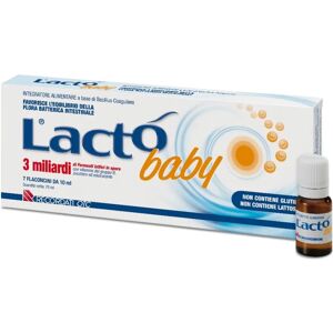 LACTO' Baby 3 Miliardi Integratore Fermenti Lattici in Spore 7 Flaconcini