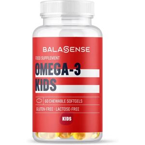 Balasense Omega-3 Kids e Vitamina D + E Integratore per Bambini 60 Capsule