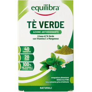 Equilibra Tè Verde Integratore Antiossidante Drenante 40 Compresse