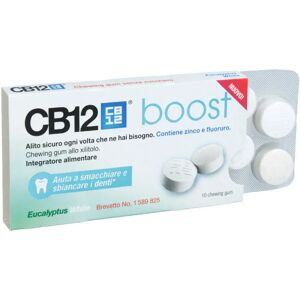 CB12 Boost Chewing-Gum Allo Xilitolo 10 Gomme Masticabili Eucalipto Bianco