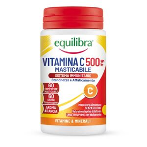 Equilibra Vitamina C 500 Integratore Sistema Immunitario 60 Compresse Masticabili