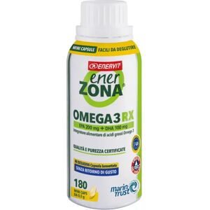 Enerzona Omega 3 RX Integratore per il Benessere di Cuore, Vista e Cervello 180 Minicapsule