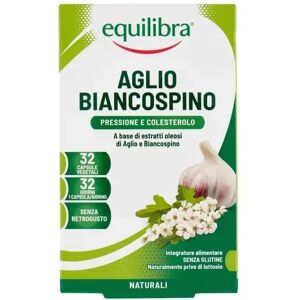 Integratore Aglio E Biancospino, Benessere Cardiovascolare, Equilibra, 32pcs X 3