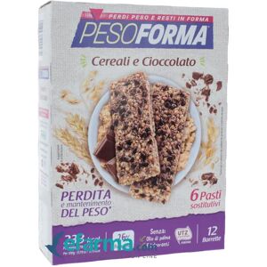 Pesoforma Pasto Sostitutivo Barrette Ai Cereali E Cioccolato 12 Pezzi