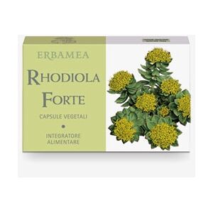 Erbamea RHODIOLA FORTE 24 Capsule Vegetali con estratti secchi di Piante Singole