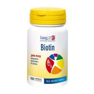 Longlife Biotin - integratore alimentare di biotina 100 compresse