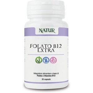 Natur Folato b12 extra 30 capsule - integratore di minerali e vitamine